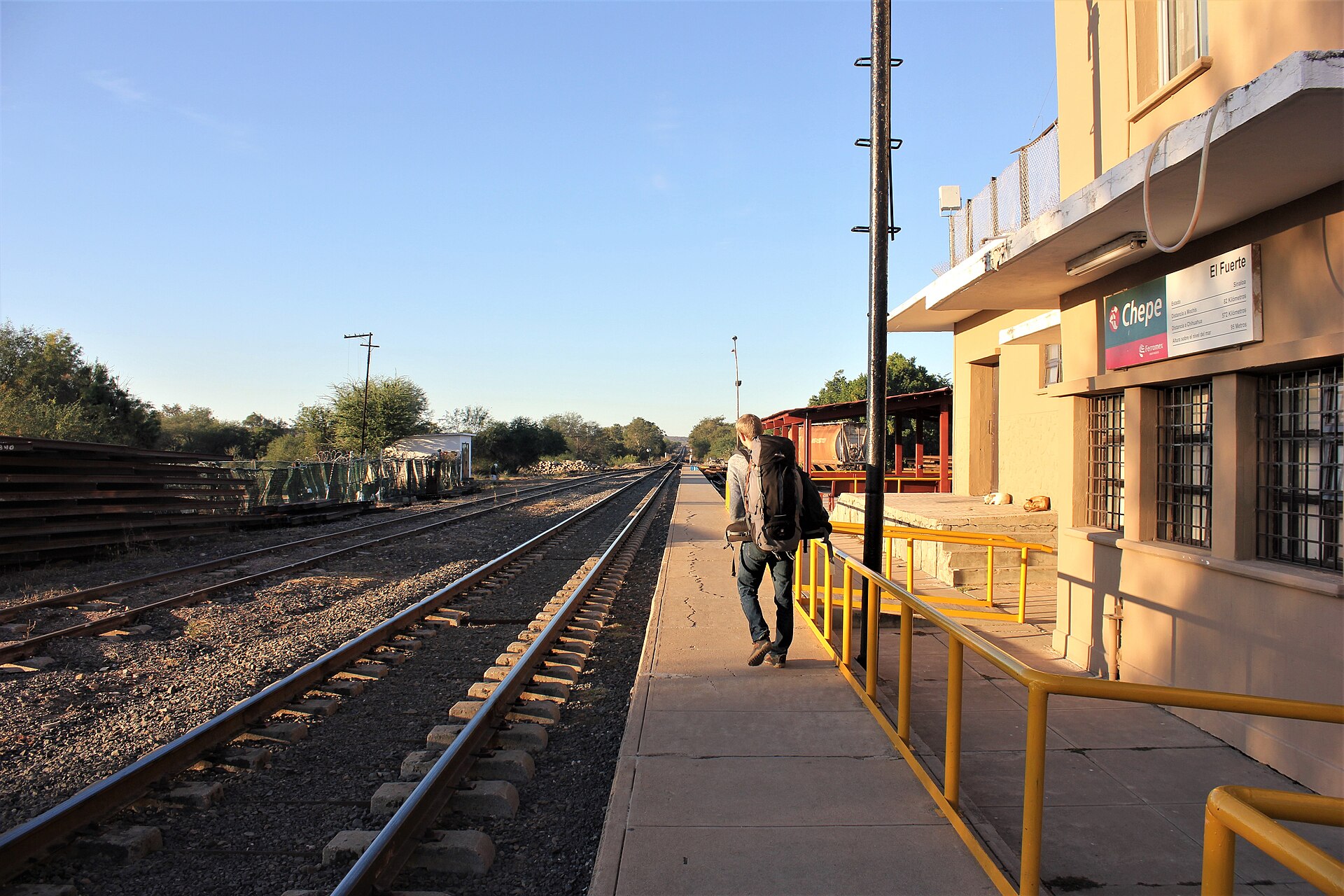 Estación del tren en Creel, Chihuahua